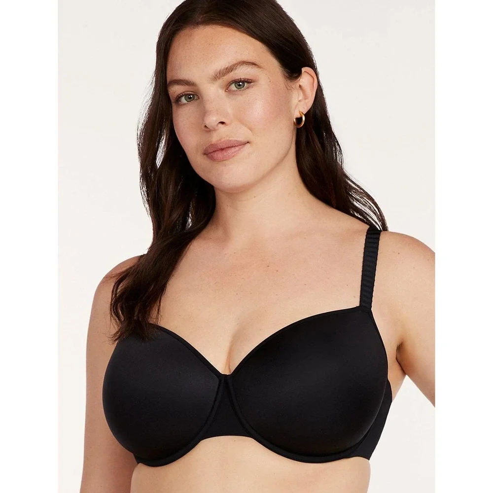NWT Thirdlove 24/7™ Classic T-Shirt Bra Black Size 48C NWT
